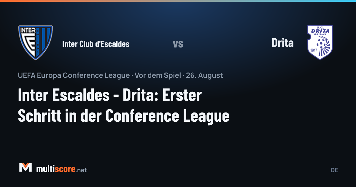 Inter Club d'Escaldes ve Drita futbolcuları maç öncesi sahada