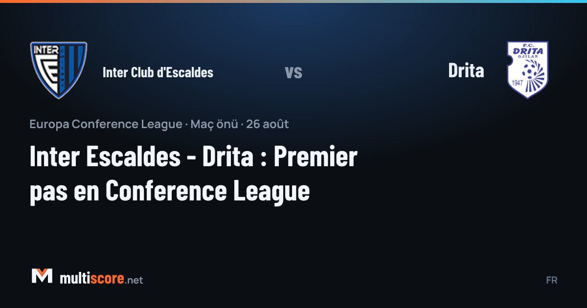 Inter Club d'Escaldes ve Drita futbolcuları maç öncesi sahada