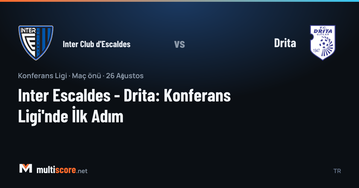Inter Club d'Escaldes ve Drita futbolcuları maç öncesi sahada