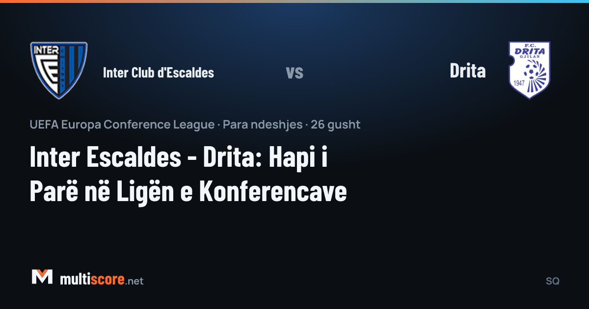 Inter Club d'Escaldes ve Drita futbolcuları maç öncesi sahada