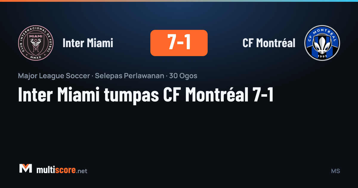 Inter Miami - CF Montréal maçından görüntü