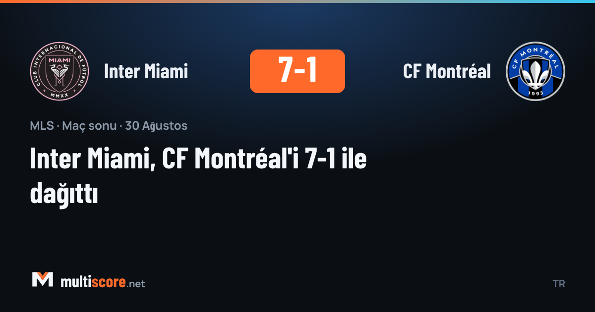 Inter Miami - CF Montréal maçından görüntü