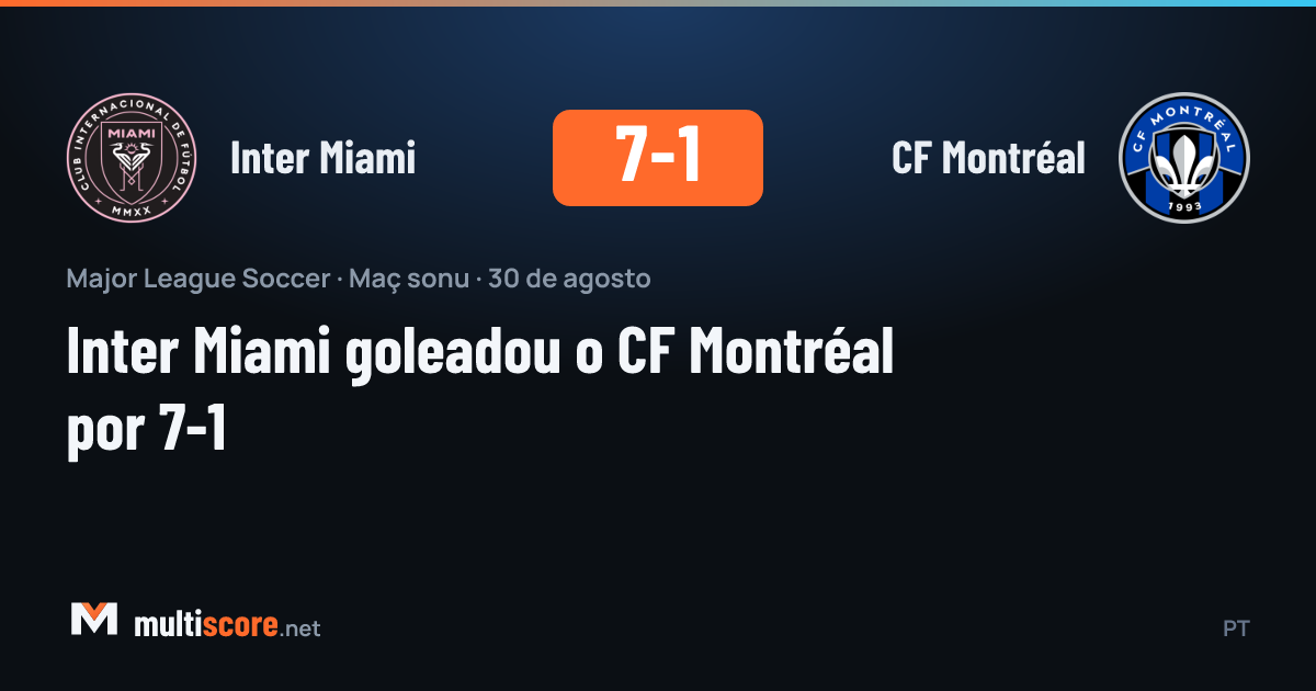 Inter Miami - CF Montréal maçından görüntü