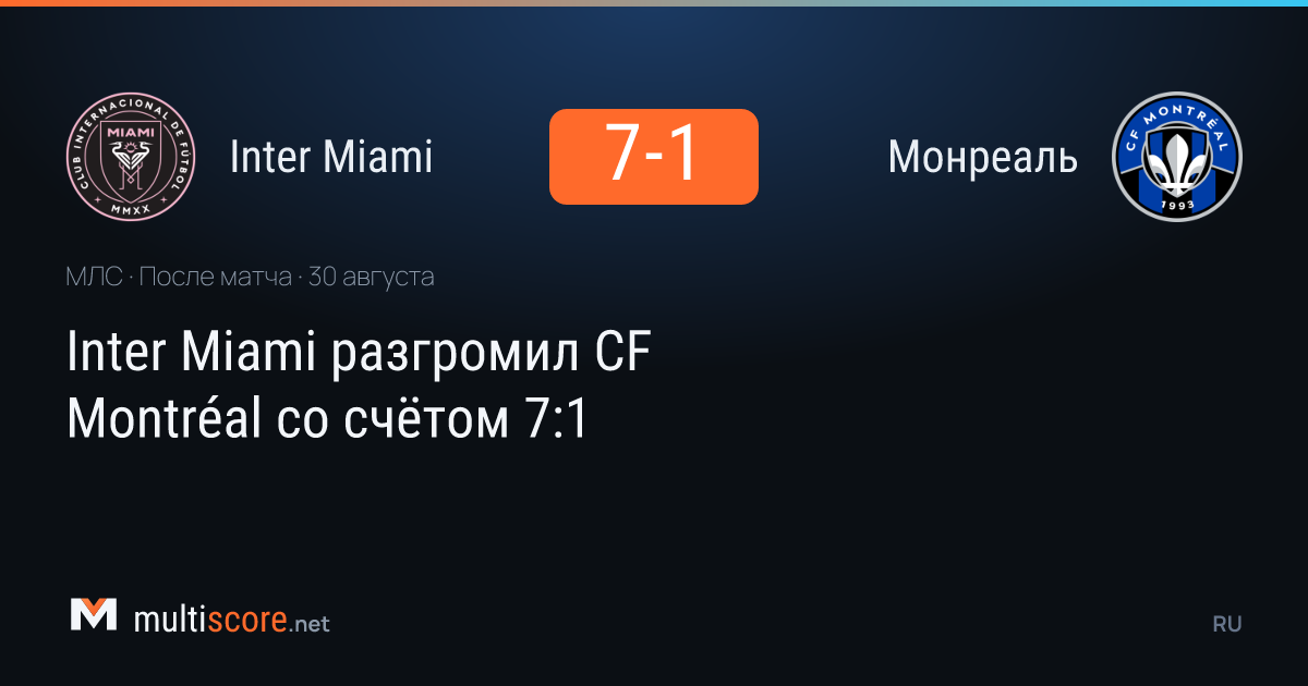 Inter Miami - CF Montréal maçından görüntü