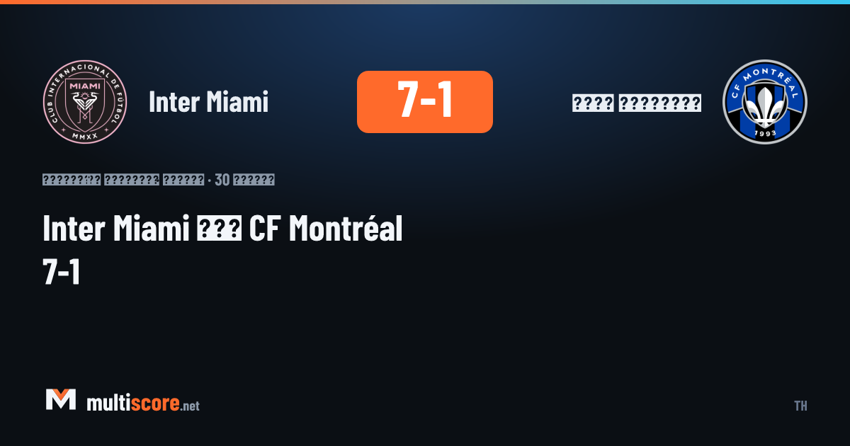 Inter Miami - CF Montréal maçından görüntü
