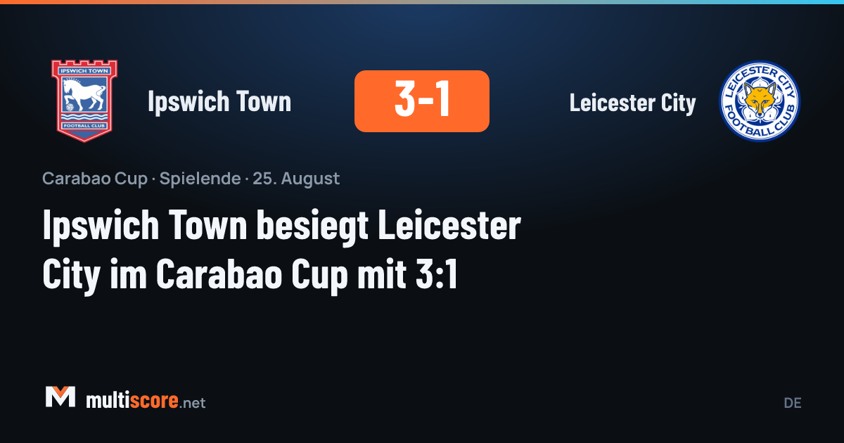 Ipswich Town - Leicester City