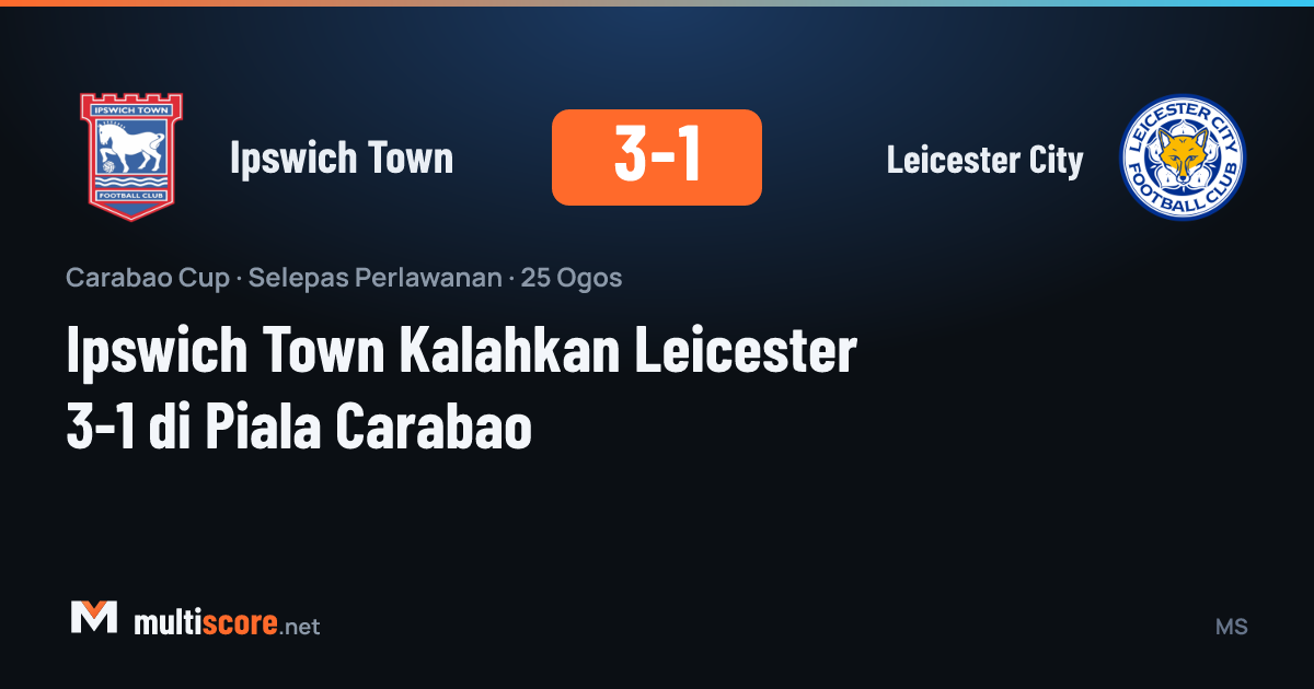 Ipswich Town - Leicester City