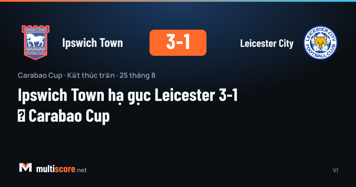 Ipswich Town - Leicester City