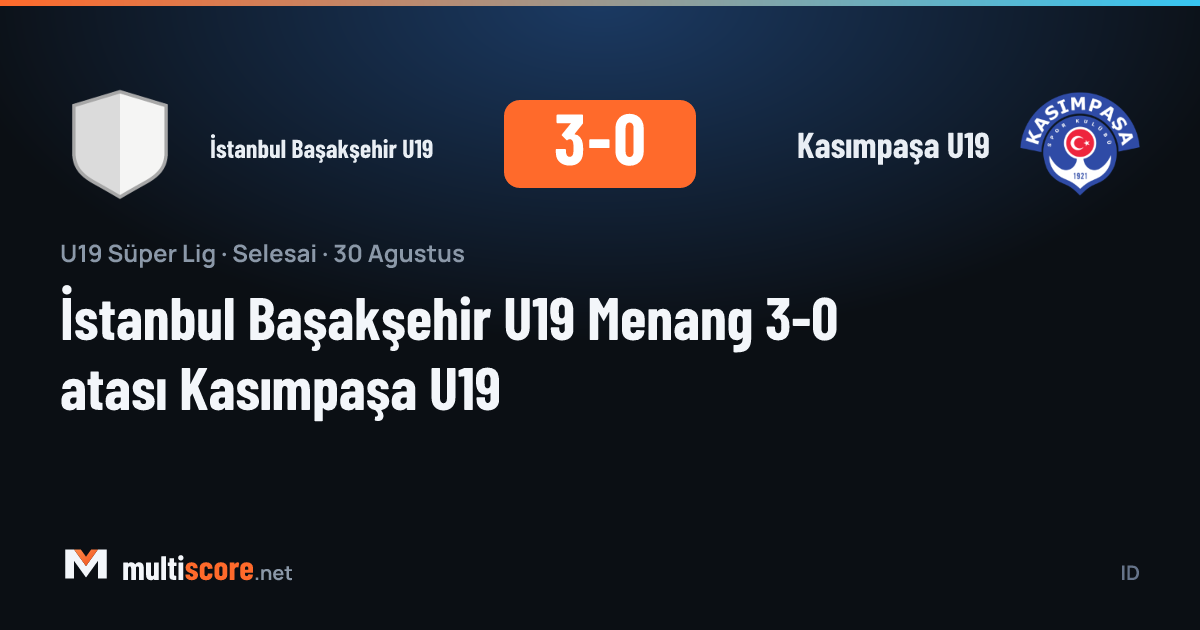 İstanbul Başakşehir U19 - Kasımpaşa U19 maçı
