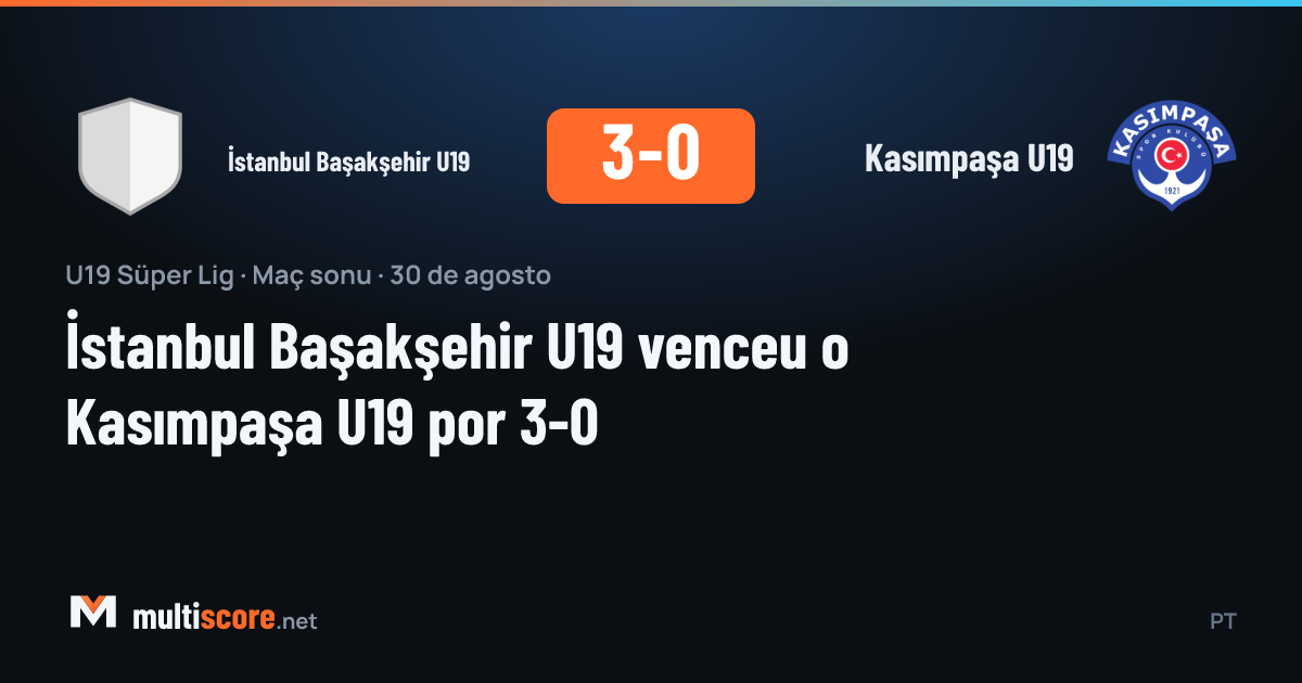 İstanbul Başakşehir U19 - Kasımpaşa U19 maçı