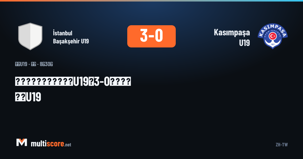 İstanbul Başakşehir U19 - Kasımpaşa U19 maçı
