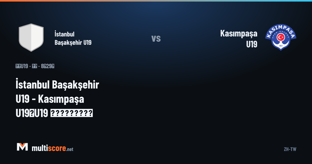 U19 Süper Lig'de İstanbul Başakşehir U19 - Kasımpaşa U19 maç öncesi