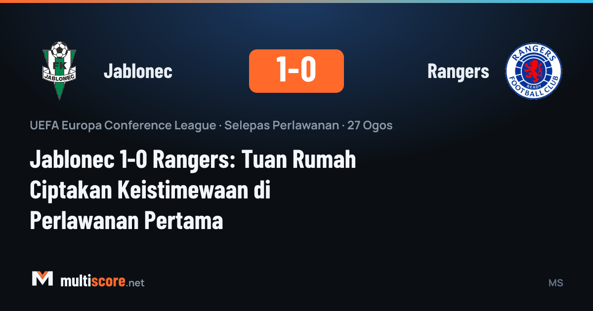 Jablonec - Rangers