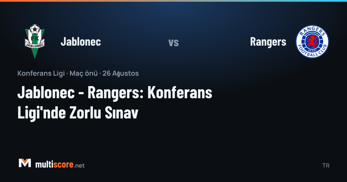 Jablonec - Rangers