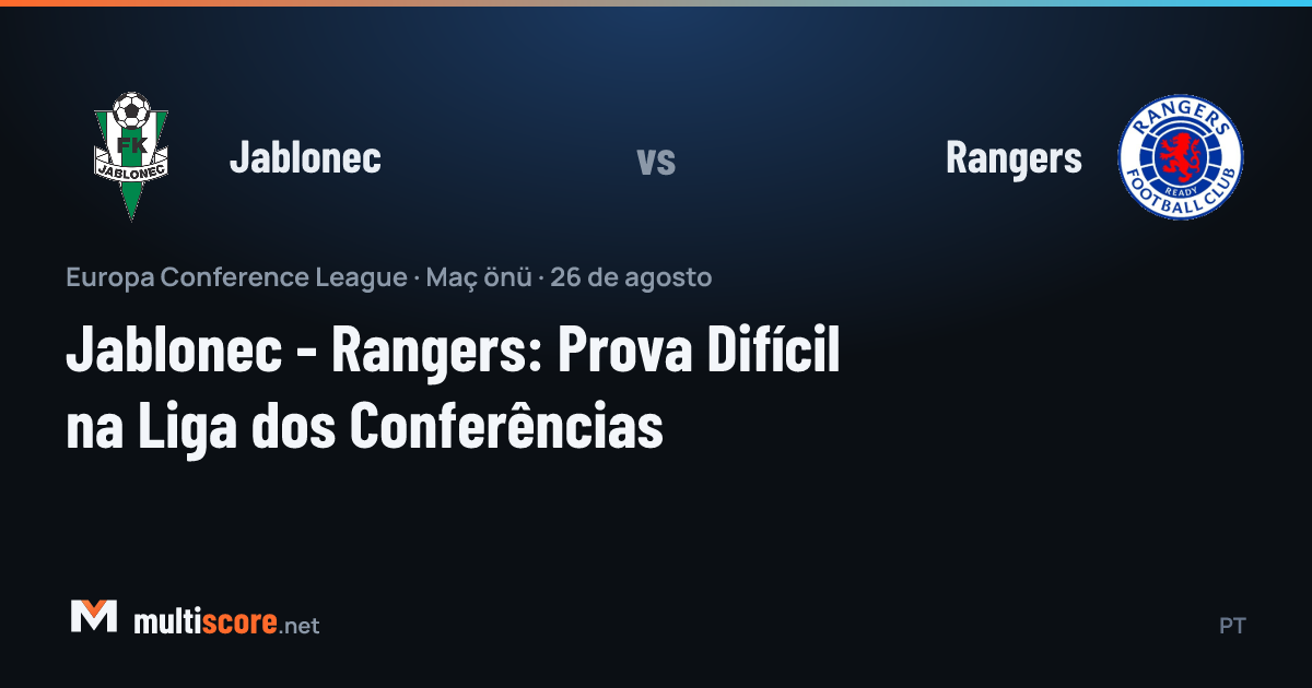 Jablonec - Rangers