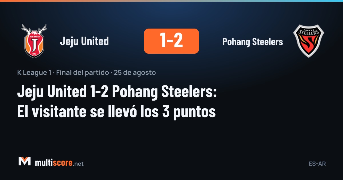 Jeju United - Pohang Steelers