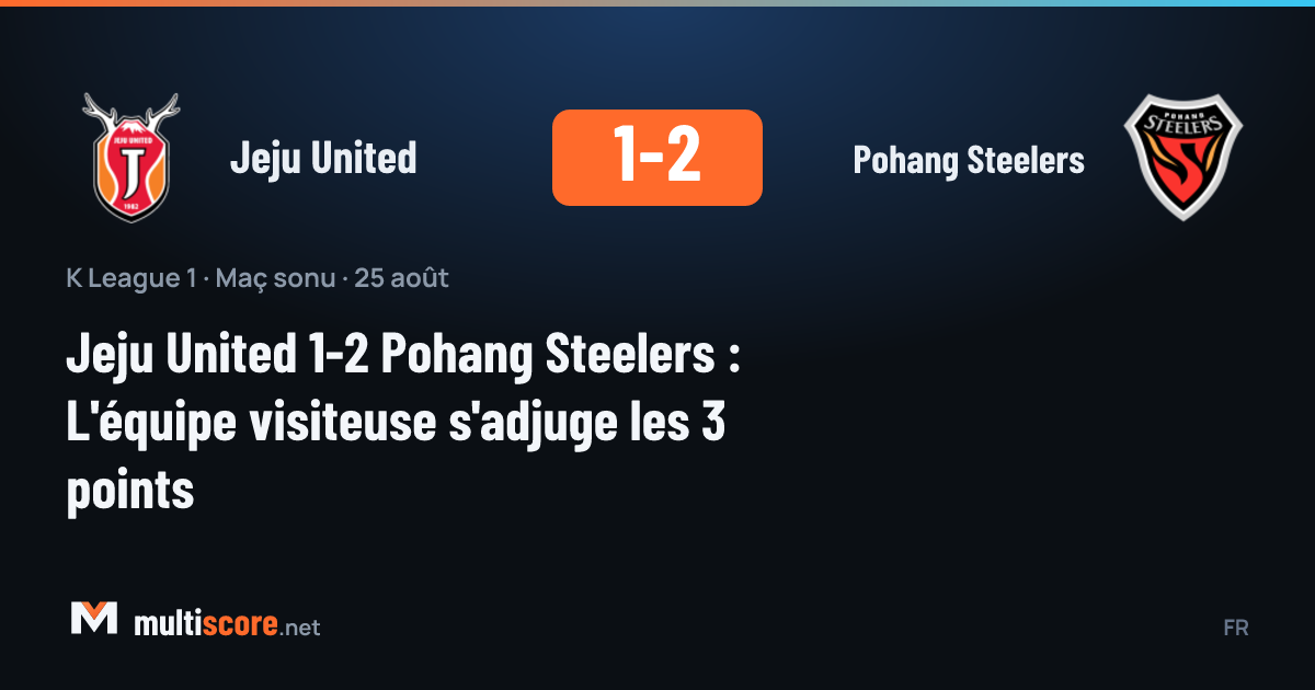 Jeju United - Pohang Steelers
