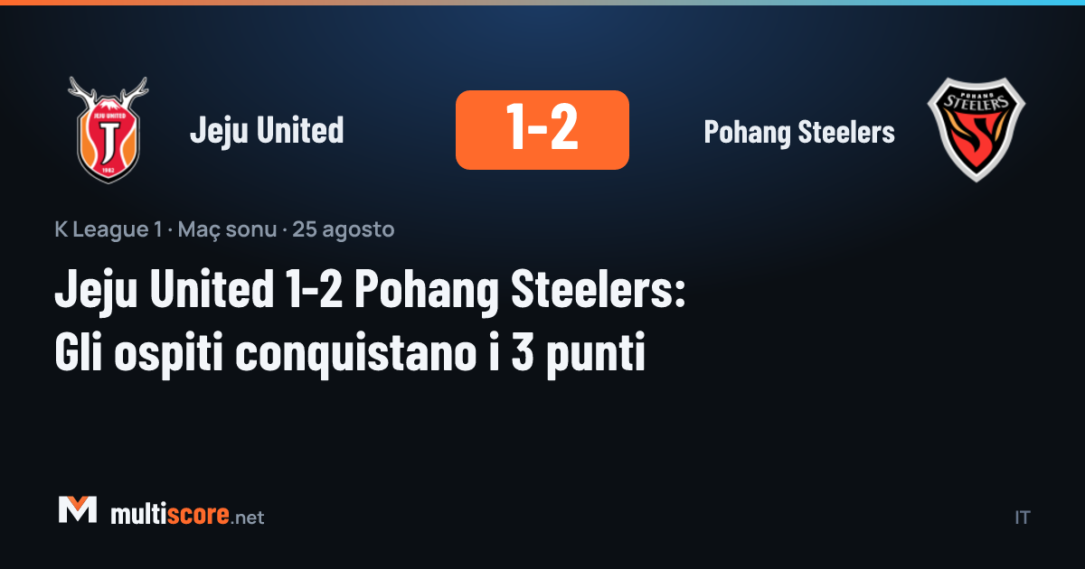 Jeju United - Pohang Steelers