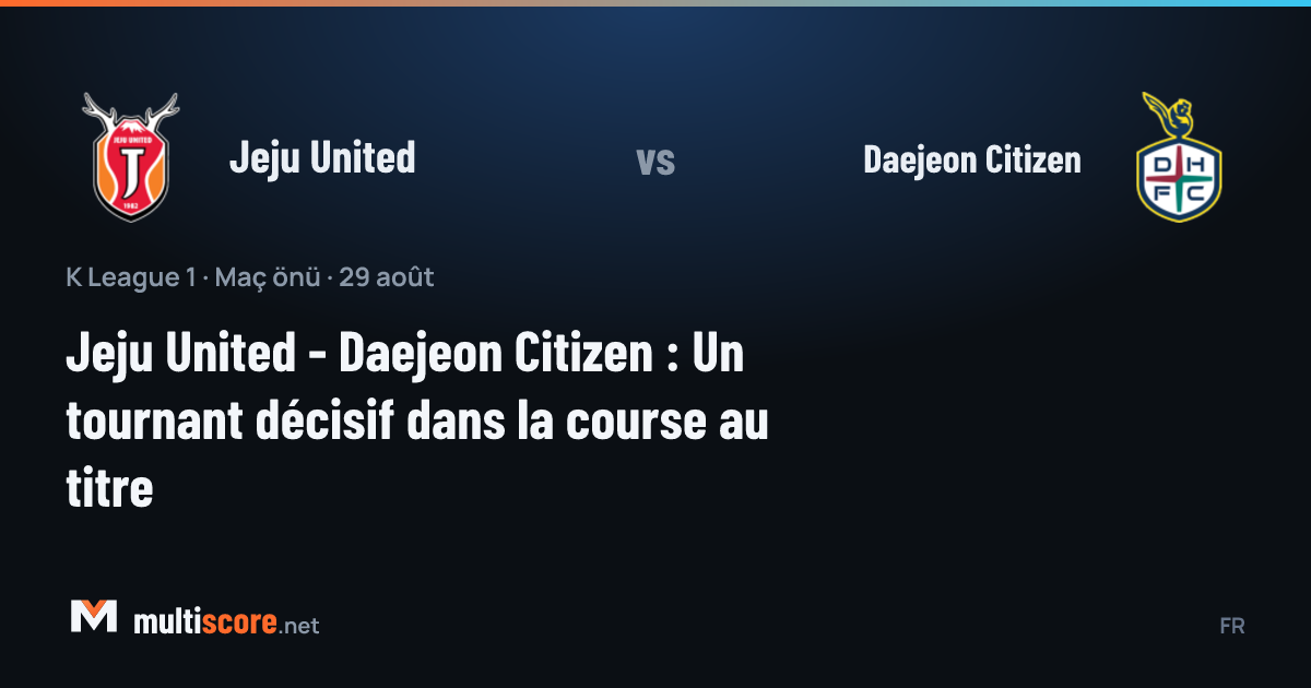 Jeju United ve Daejeon Citizen futbolcuları K League 1 maçında mücadele ediyor