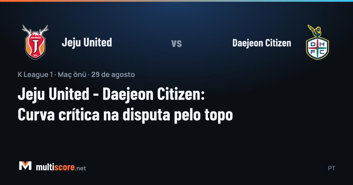 Jeju United ve Daejeon Citizen futbolcuları K League 1 maçında mücadele ediyor