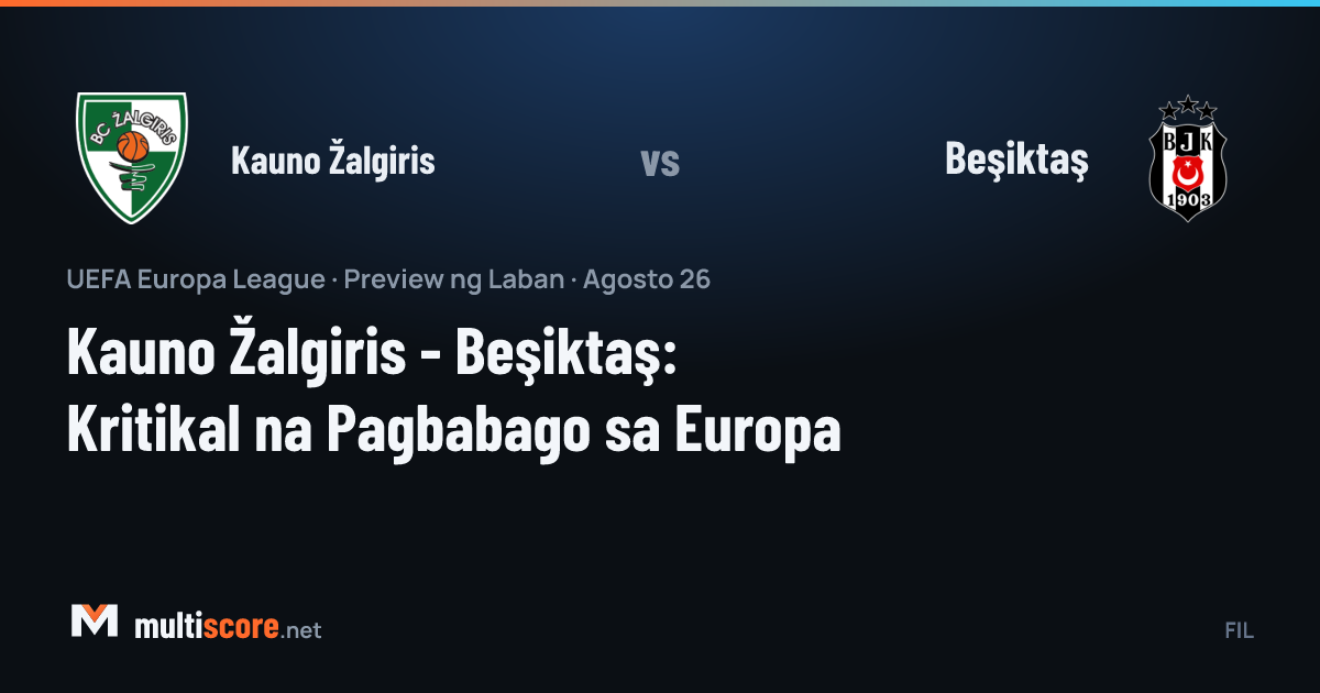 Kauno Žalgiris ve Beşiktaş futbolcuları Avrupa Ligi maçı öncesi sahada