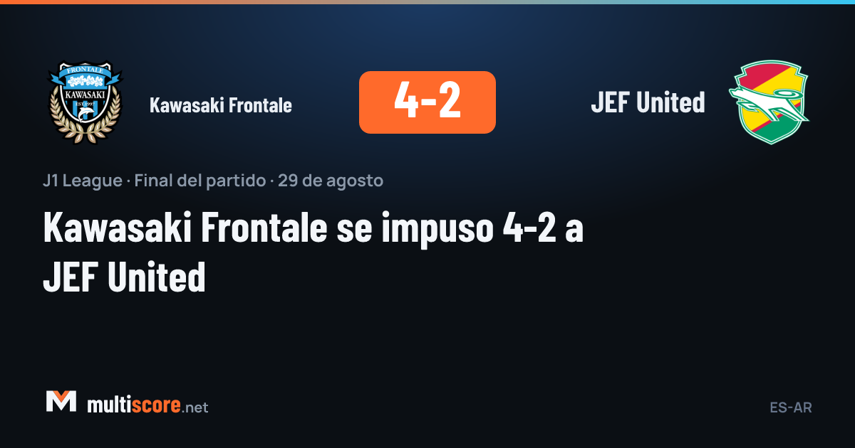Kawasaki Frontale - JEF United maçından bir kare