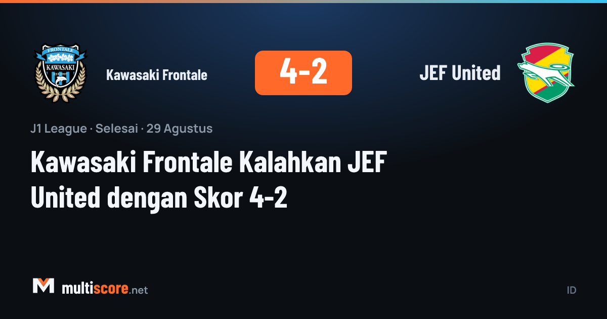 Kawasaki Frontale - JEF United maçından bir kare