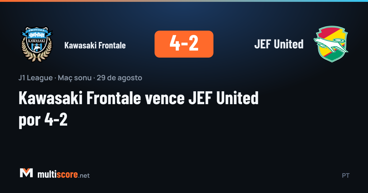 Kawasaki Frontale - JEF United maçından bir kare