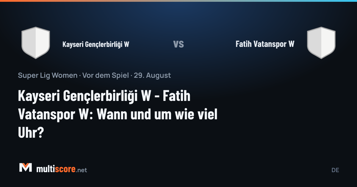 Kayseri Gençlerbirliği W - Fatih Vatanspor W kadınlar Süper Lig maçı