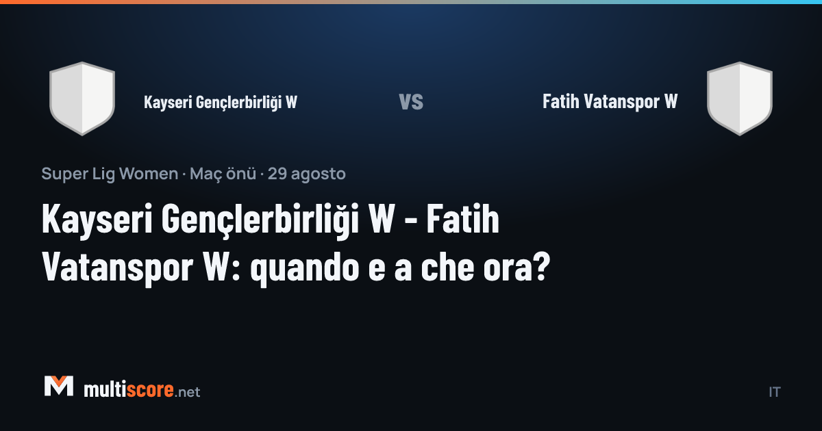 Kayseri Gençlerbirliği W - Fatih Vatanspor W kadınlar Süper Lig maçı