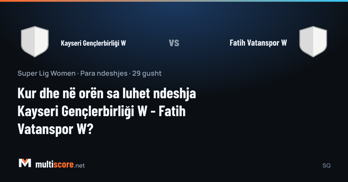 Kayseri Gençlerbirliği W - Fatih Vatanspor W kadınlar Süper Lig maçı