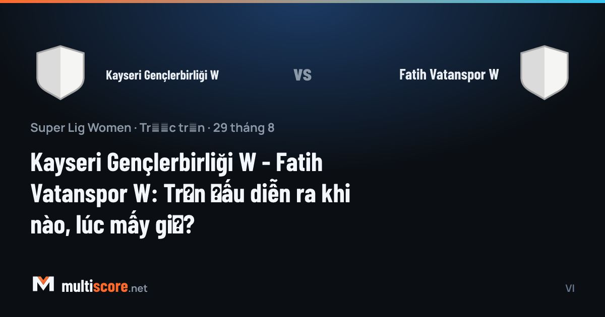 Kayseri Gençlerbirliği W - Fatih Vatanspor W kadınlar Süper Lig maçı