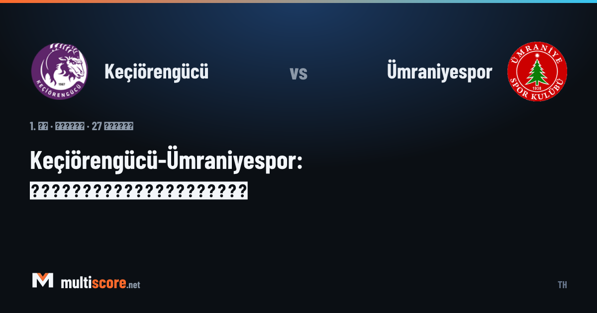 Keçiörengücü ve Ümraniyespor oyuncuları maç önü sahada