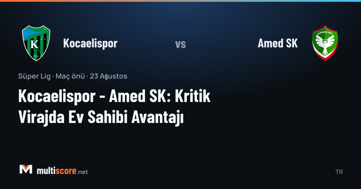 Kocaelispor - Amed SK