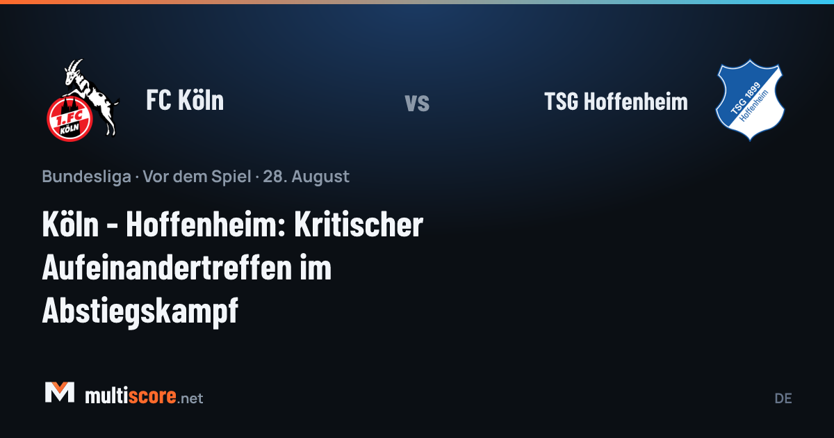FC Köln - TSG Hoffenheim