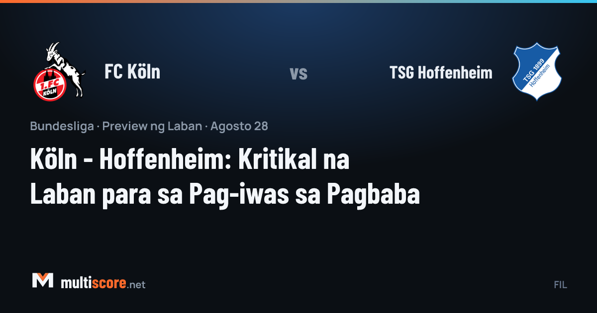 FC Köln - TSG Hoffenheim