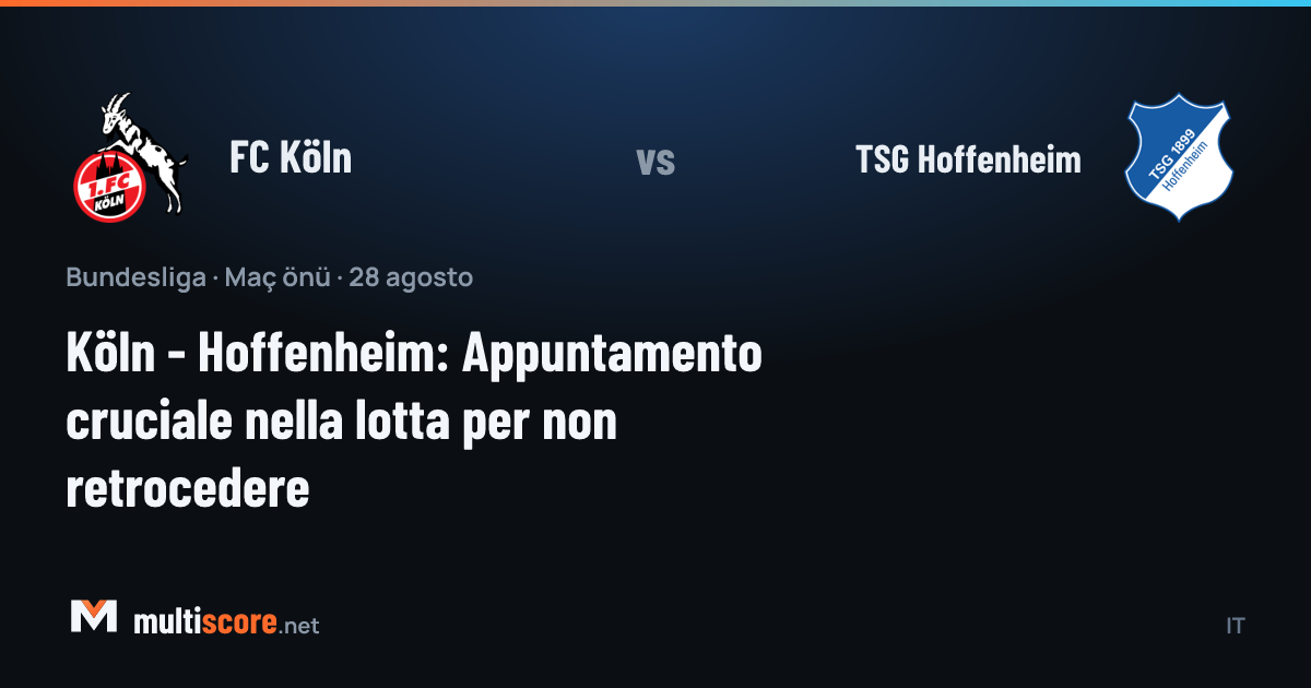 FC Köln - TSG Hoffenheim