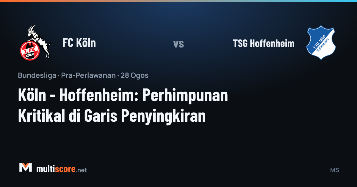 FC Köln - TSG Hoffenheim