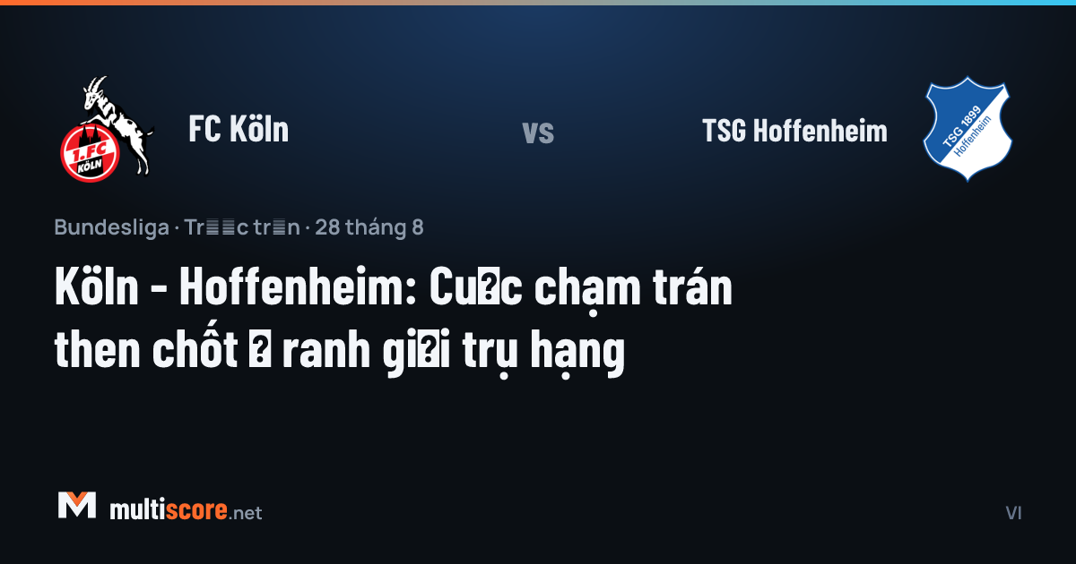 FC Köln - TSG Hoffenheim