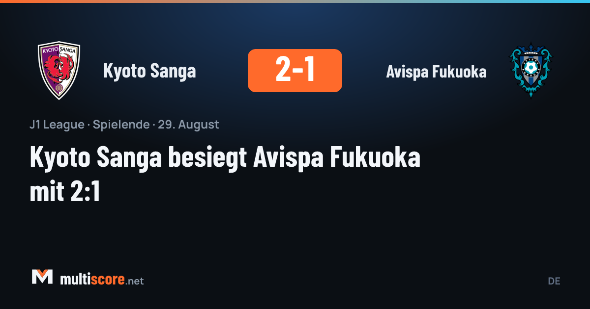 Kyoto Sanga - Avispa Fukuoka J1 League maçı