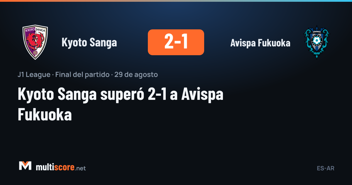 Kyoto Sanga - Avispa Fukuoka J1 League maçı