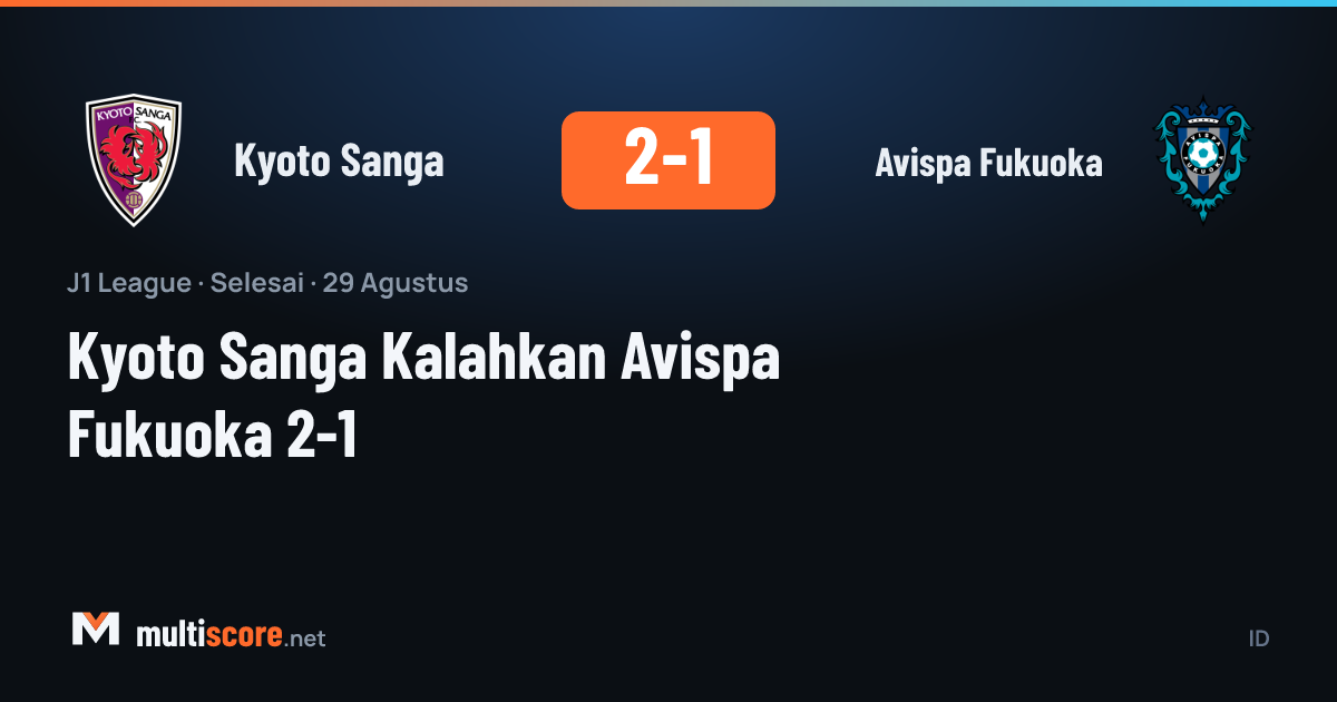 Kyoto Sanga - Avispa Fukuoka J1 League maçı