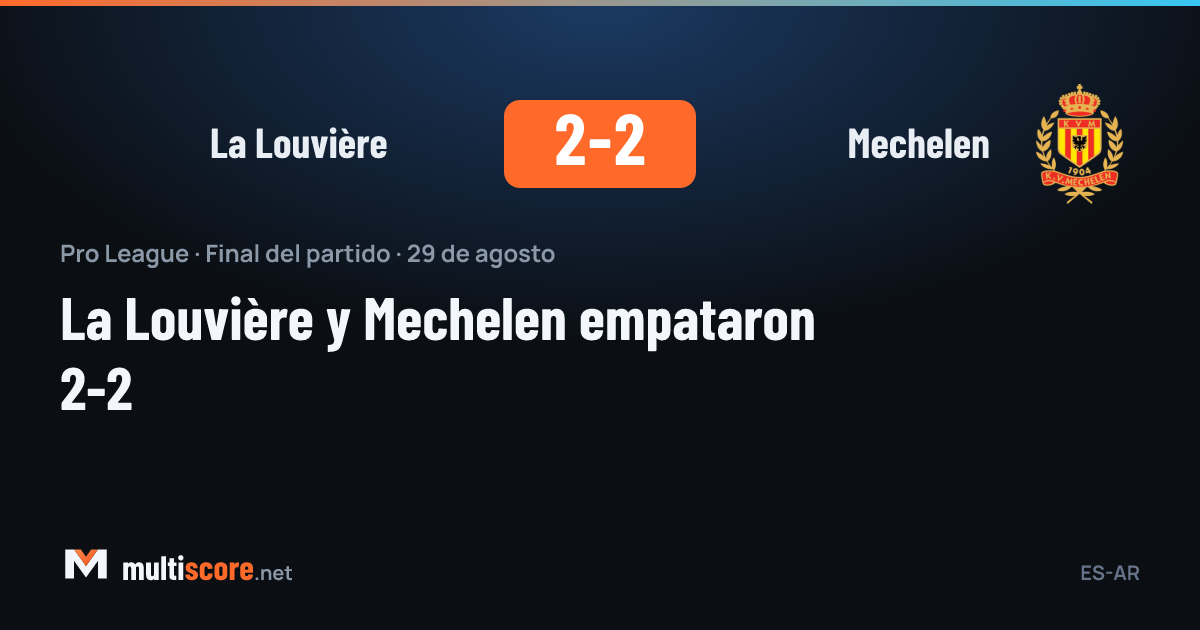 La Louvière 2-2 Mechelen maçından bir kare