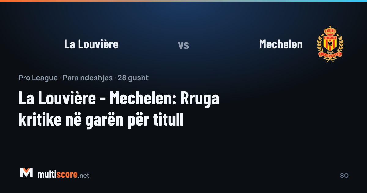 La Louvière ve Mechelen oyuncuları Pro League maçında mücadele ediyor