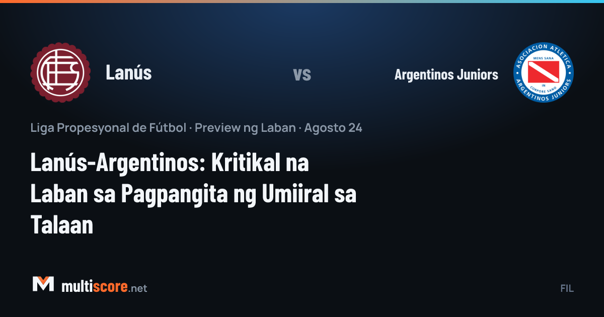 Lanús - Argentinos Juniors