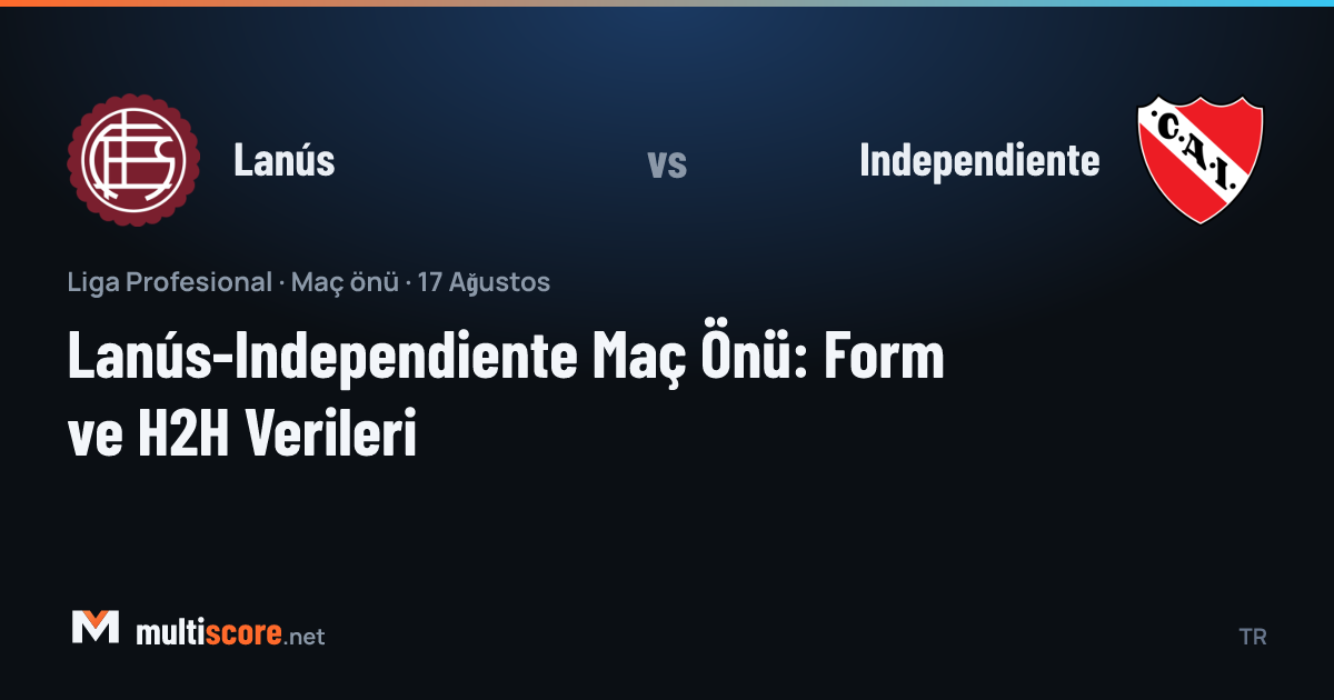 Lanús ve Independiente formaları yan yana, maç önü görseli