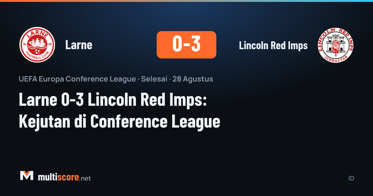 Larne - Lincoln Red Imps maçından bir görüntü