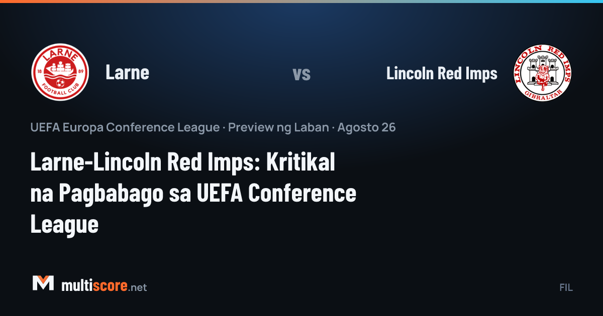 Larne - Lincoln Red Imps