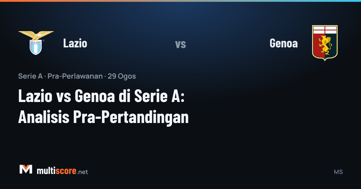 Lazio - Genoa Serie A maçı karşılaşma öncesi