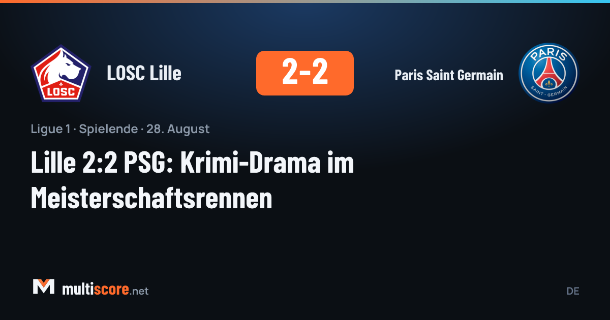 LOSC Lille ile Paris Saint-Germain arasındaki Ligue 1 maçından bir kare
